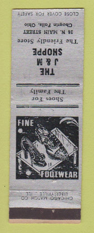 Matchbook Cover - J&M Shoppe Shoes Chagrin Falls OH