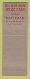 Matchbook Cover - Credit Endorsement Company Knoxville TN loans