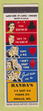 Matchbook Cover - Randa's Restaurant Sedalia MO