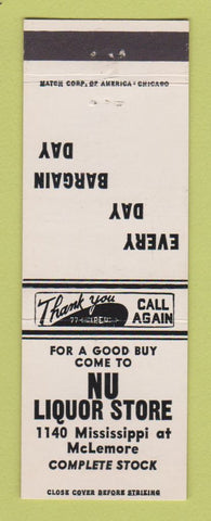 Matchbook Cover - Nu Liquor Store