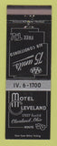 Matchbook Cover - Motel Cleveland OH