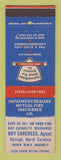 Matchbook Cover - Inplement Dealers Mutual Insurance Roy Caveness Raleigh NC