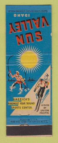 Matchbook Cover - Sun Valley ID Skiing Union Pacific Railroad