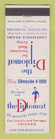 Matchbook Cover - Diplomat Motel Chicago IL