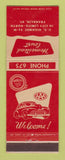 Matchbook Cover - Homestead Court Motel Quality Courts Franklin KY
