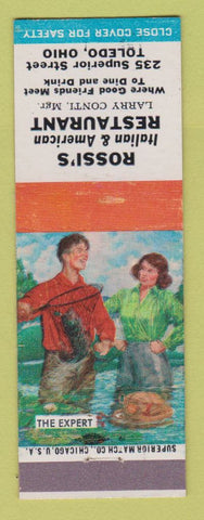 Matchbook Cover - Rossi's Italian Restaurant Toledo OH