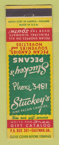Matchbook Cover - Stuckey's Pecan Candy Eastman GA