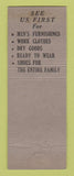 Matchbook Cover - Boston Store Women's Clothes Berea OH Henry Liff
