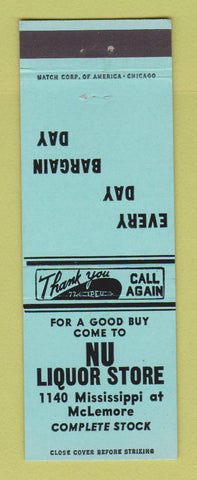 Matchbook Cover - Nu Liquor Store