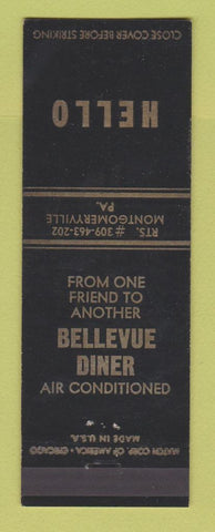 Matchbook Cover - Bellevue Diner Montgomeryville PA