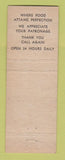 Matchbook Cover - Bellevue Diner Montgomeryville PA