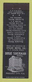 Matchbook Cover - Dixie Sherman Hotel Panama City FL