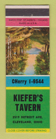 Matchbook Cover - Kiefer's Tavern Cleveland OH