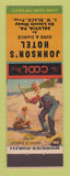 Matchbook Cover - Johnson's Hotel Saluvia PA