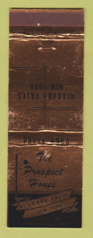 Matchbook Cover - The Prospect House Niagara Falls NY WEAR