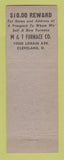 Matchbook Cover - M&T Furnace Cleveland OH