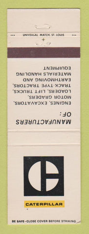 Matchbook Cover - Caterpillar Tractors