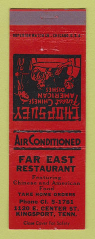 Matchbook Cover - Far East Chinese Restaurant Kingsport TN
