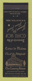 Matchbook Cover - Lancey House Pittsfield ME