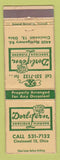 Matchbook Cover - Dorl & Fern Flowers Cincinnati OH WEAR