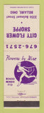 Matchbook Cover - City Flower Shoppe Bellaire OH