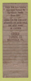 Matchbook Cover Tioga Oak Sole Leather Shoes University Repair Palo Alto CA WEAR