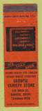 Matchbook Cover - Skoufis Variety Store Bangor ME