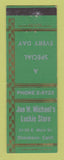 Matchbook Cover - Joe Michael's Luckie Store Stockton CA