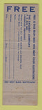 Matchbook Cover - Teen Queen Foods Golden Isle Louisville KY girlie WEAR