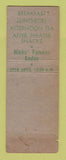 Matchbook Cover - H Hicks Son Fruit Shop New York City WORN
