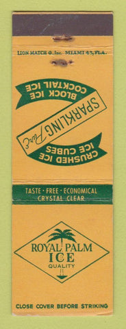 Matchbook Cover - Royal Palm Ice Coral Gables FL WEAR
