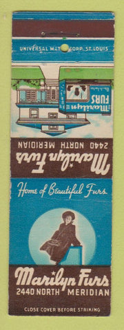 Matchbook Cover - Marilyn Furs Store girlie 1942