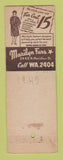 Matchbook Cover - Marilyn Furs Store girlie 1942