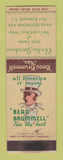 Matchbook Cover - Beau Brummell Ties Archie Jacobson Port Richmond SI NY WEAR