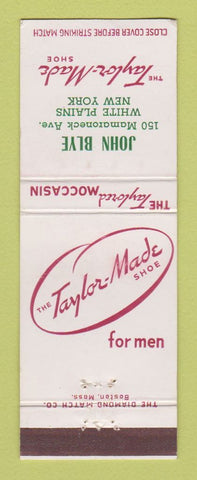 Matchbook Cover - Taylor Made Men's Shoes John Blye White Plains NY