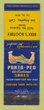 Matchbook Cover - Porto Ped Shoes Berk's Bootery Los Angeles CA WEAR