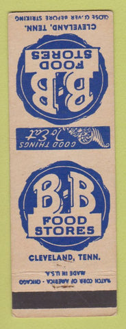 Matchbook Cover - B-B Food Stores Grocery Cleveland OH