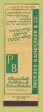 Matchbook Cover - Packard Bamberger Grocery Stores Hackensack NJ WORN