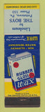Matchbook Cover - Rubber Gloss Wax Linoleum Pottstown PA