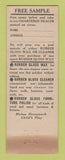 Matchbook Cover - Rubber Gloss Wax Linoleum Pottstown PA