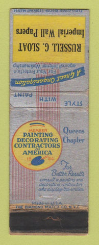 Matchbook Cover - Russell Sloat Imperial Wallpaper Freeport LI NY WEAR