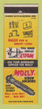 Matchbook Cover - Molly Screw Anchors