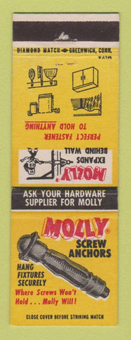 Matchbook Cover - Molly Screw Anchors