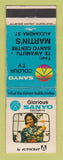 Matchbook Cover - Sanyo Color TV New Zealand girlie