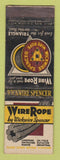 Matchbook Cover - Wickwire Spencer Wire Rope feature WEAR