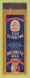 Matchbook Cover - Dri Brite Liquid Wax St Louis MO WORN