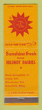 Matchbook Cover - Idlenot Dairies North Springfield VT Keene Manchester NH