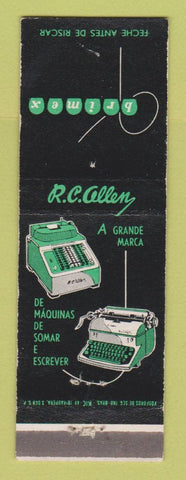 Matchbook Cover - Brimex Typewriters Adding Machines Sao Paulo Brazil
