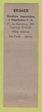 Matchbook Cover - Brimex Typewriters Adding Machines Sao Paulo Brazil