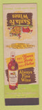 Matchbook Cover - Santa Fe Wines Liquor Los Angeles CA
